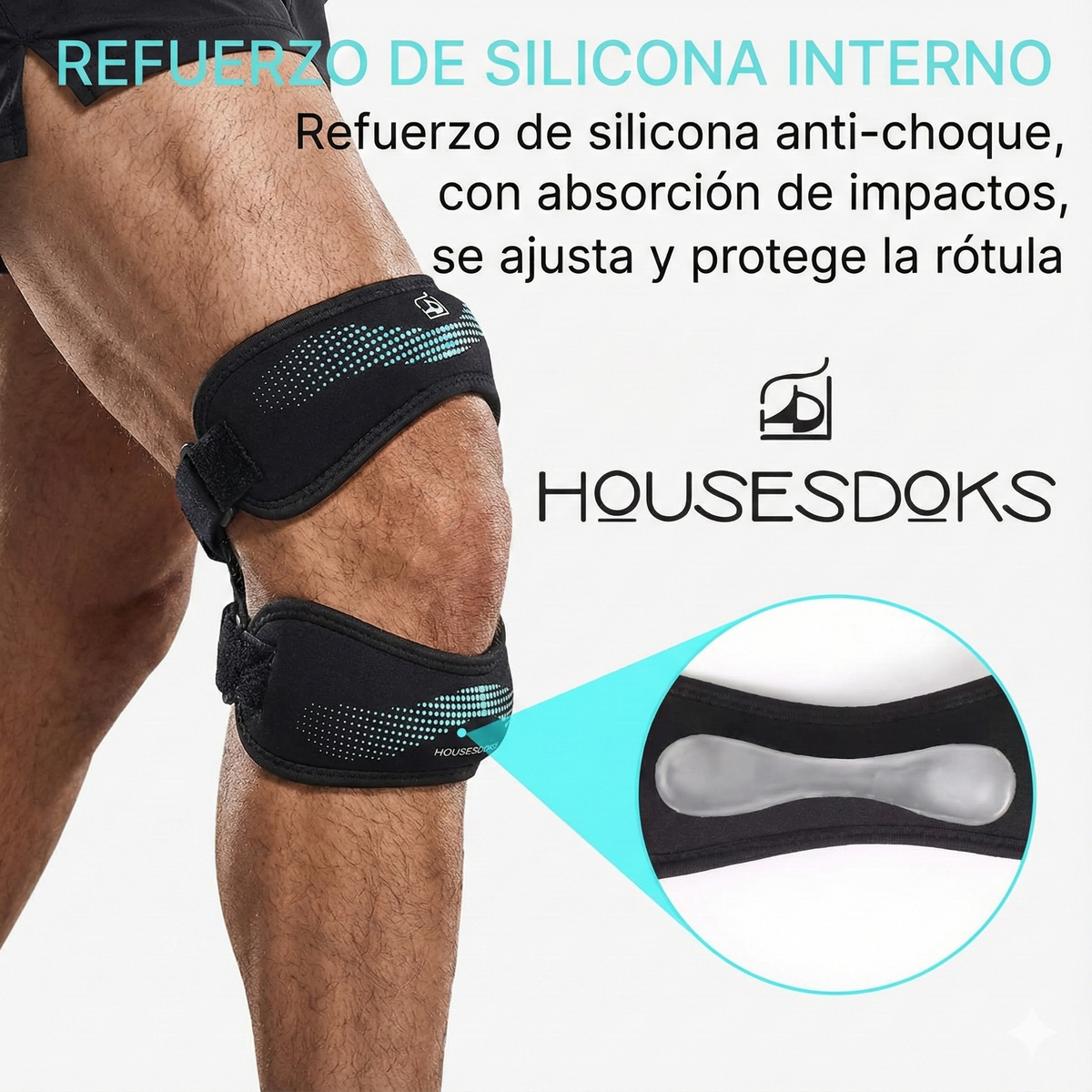 Rodilleras deportivas ajustables con refuerzo de silicona – Pack de 2