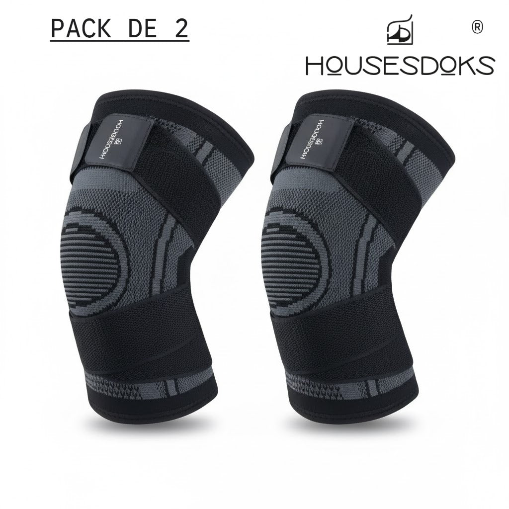 Rodilleras ajustables con doble ajuste – Pack de 2